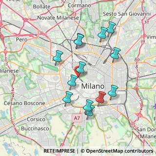 Mappa Via Giuseppe Revere, 20123 Milano MI, Italia (3.51769)