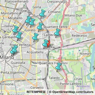 Mappa Via Tajani Filippo, 20133 Milano MI, Italia (2.24917)