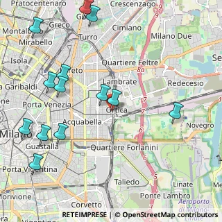 Mappa Via Tajani Filippo, 20133 Milano MI, Italia (2.62154)