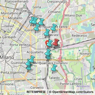 Mappa Via Tajani Filippo, 20133 Milano MI, Italia (1.62)