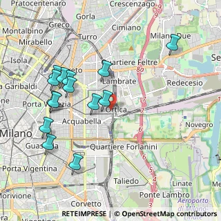 Mappa Via Tajani Filippo, 20133 Milano MI, Italia (2.11571)