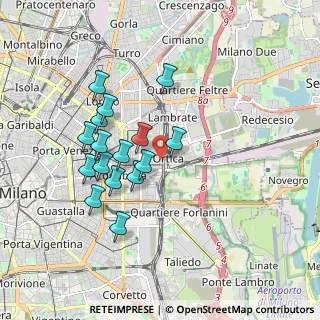 Mappa Via Tajani Filippo, 20133 Milano MI, Italia (1.6375)