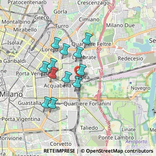 Mappa Via Tajani Filippo, 20133 Milano MI, Italia (1.48667)