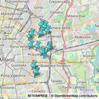 Mappa Via Tajani Filippo, 20133 Milano MI, Italia (1.626)