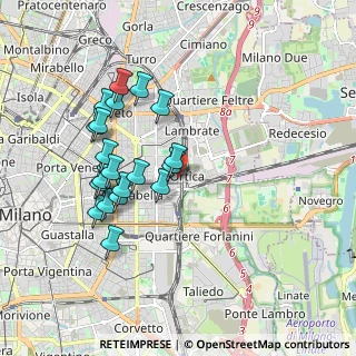 Mappa Via Tajani Filippo, 20133 Milano MI, Italia (1.766)