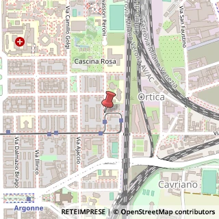 Mappa Via Filippo Tajani,  10, 20133 Milano, Milano (Lombardia)