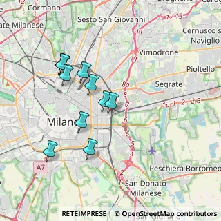 Mappa Via Tajani Filippo, 20133 Milano MI, Italia (3.51273)