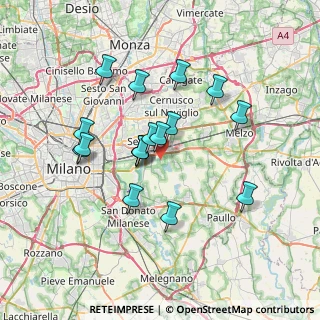 Mappa Via Pier Paolo Pasolini, 20096 Pioltello MI, Italia (6.17353)