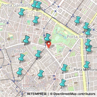 Mappa Via del Vecchio Politecnico, 20124 Milano MI, Italia (0.705)