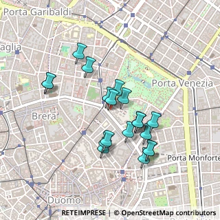 Mappa Via del Vecchio Politecnico, 20124 Milano MI, Italia (0.4005)