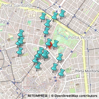Mappa Via del Vecchio Politecnico, 20124 Milano MI, Italia (0.464)