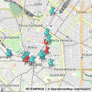Mappa Via del Vecchio Politecnico, 20124 Milano MI, Italia (0.99385)