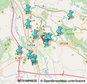 Mappa Via Burolo, 10015 Ivrea TO, Italia (3.36)