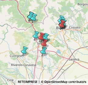 Mappa Via Burolo, 10015 Ivrea TO, Italia (11.80813)