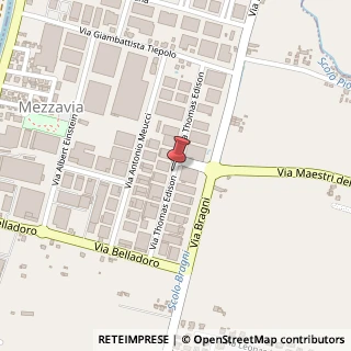 Mappa Via Thomas Alva Edison,  18, 35135 Cadoneghe, Padova (Veneto)