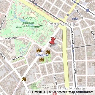 Mappa Via Tommaso Salvini, 1, 20122 Milano, Milano (Lombardia)