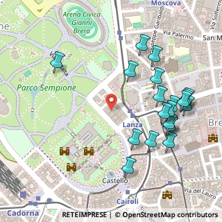 Mappa Via Antonio Beretta, 20121 Milano MI, Italia (0.288)