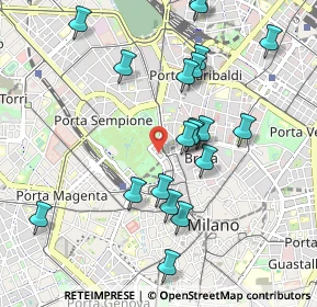Mappa Via Antonio Beretta, 20121 Milano MI, Italia (1.012)
