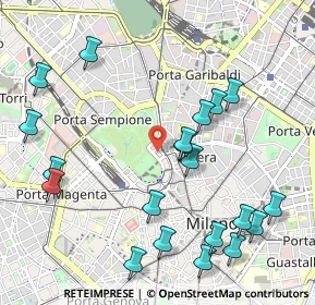 Mappa Via Antonio Beretta, 20121 Milano MI, Italia (1.207)