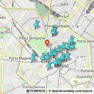 Mappa Via Antonio Beretta, 20121 Milano MI, Italia (0.8425)