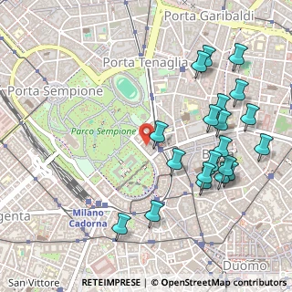 Mappa Via Antonio Beretta, 20121 Milano MI, Italia (0.582)