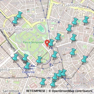Mappa Via Antonio Beretta, 20121 Milano MI, Italia (0.6915)