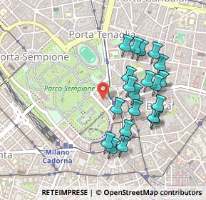 Mappa Via Antonio Beretta, 20121 Milano MI, Italia (0.441)