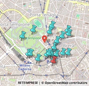 Mappa Via Antonio Beretta, 20121 Milano MI, Italia (0.4115)