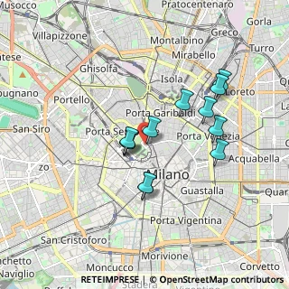 Mappa Via Antonio Beretta, 20121 Milano MI, Italia (1.48333)