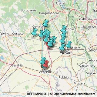 Mappa 28060 Vicolungo NO, Italia (9.2095)