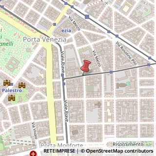 Mappa Via Giuseppe Sirtori,  4, 20129 Milano, Milano (Lombardia)