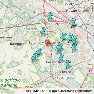 Mappa Via Giovanni Verga, 20019 Settimo Milanese MI, Italia (3.87429)