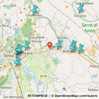Mappa Strada St. 228 Del Lago Di Viverone, 10010 Burolo TO, Italia (2.60833)