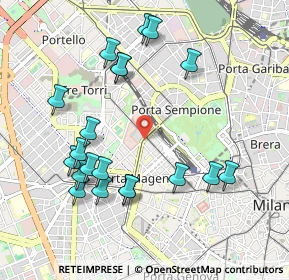 Mappa Largo 5º Alpini, 20123 Milano MI, Italia (1.051)