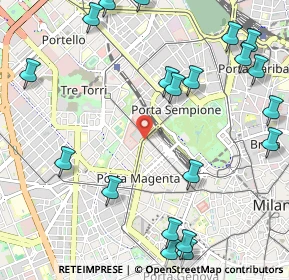 Mappa Largo 5º Alpini, 20123 Milano MI, Italia (1.4205)