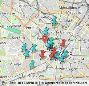 Mappa Largo 5º Alpini, 20123 Milano MI, Italia (1.51389)