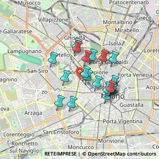 Mappa Largo 5º Alpini, 20123 Milano MI, Italia (1.437)