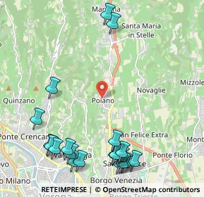 Mappa Via Sottocastello, 37142 Poiano VR, Italia (2.764)