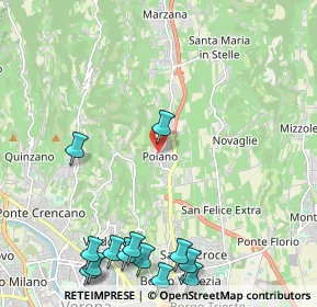Mappa Via Sottocastello, 37142 Poiano VR, Italia (2.95923)