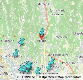 Mappa Via Sottocastello, 37142 Poiano VR, Italia (2.92583)
