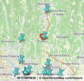 Mappa Via Sottocastello, 37142 Poiano VR, Italia (3.05692)