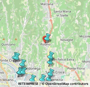 Mappa Via Sottocastello, 37142 Poiano VR, Italia (2.89692)