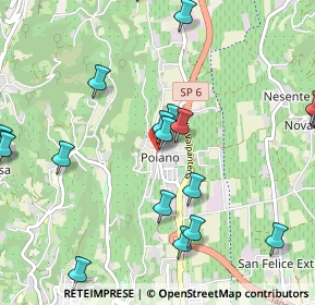 Mappa Via Sottocastello, 37142 Poiano VR, Italia (1.3025)