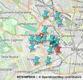 Mappa Via Alessandro Magnasco, 20149 Milano MI, Italia (1.38263)