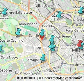 Mappa Via Alessandro Magnasco, 20149 Milano MI, Italia (2.61857)