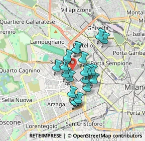 Mappa Via Alessandro Magnasco, 20149 Milano MI, Italia (1.201)