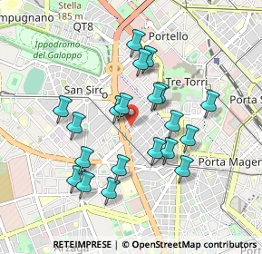 Mappa Piazzale Crivellone, 20149 Milano MI, Italia (0.8335)