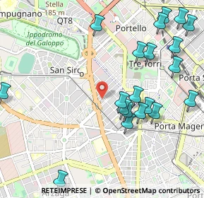 Mappa Via Alessandro Magnasco, 20149 Milano MI, Italia (1.2295)