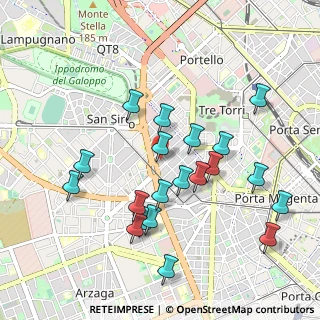 Mappa Via Alessandro Magnasco, 20149 Milano MI, Italia (0.9805)
