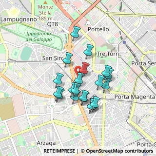 Mappa Piazzale Crivellone, 20149 Milano MI, Italia (0.7135)